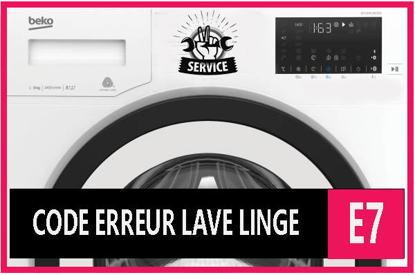 Code panne Default Lave Linge E7